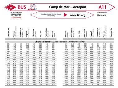 L A11 - DES DE 08/04/2022 FINS 31/10/2022