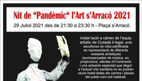 CARTELL NIT DE L'ART S'ARRACÓ 2021